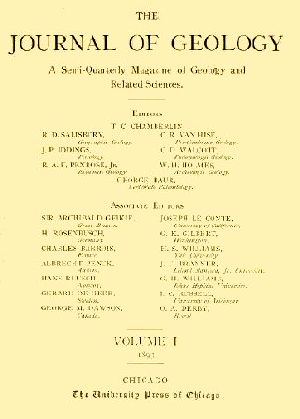 [Gutenberg 59611] • The Journal of Geology, January-February 1893 / A Semi-Quarterly Magazine of Geology and Related Sciences